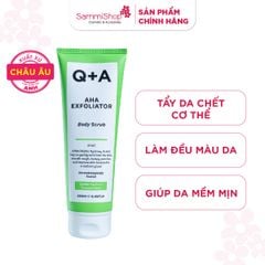 Q+A Tẩy da chết AHA Exfoliator Body Scrub 250ml
