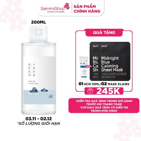 Round lab Nước hoa hồng 1025 Dokdo Toner