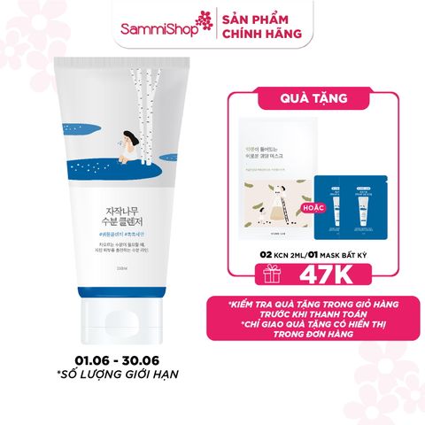 Round Lab Sữa rửa mặt Birch Juice Moisturizing Cleanser 150ml