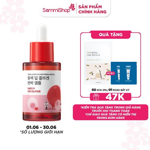 Round lab Tinh chất dưỡng da Round Lab Camellia Deep Collagen Firming Ampoule 30ml