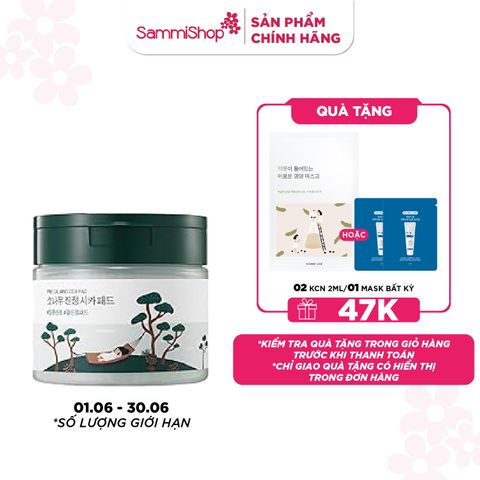 Round lab Hộp mặt nạ Pine Calming Cica Pad (hộp 50 miếng)