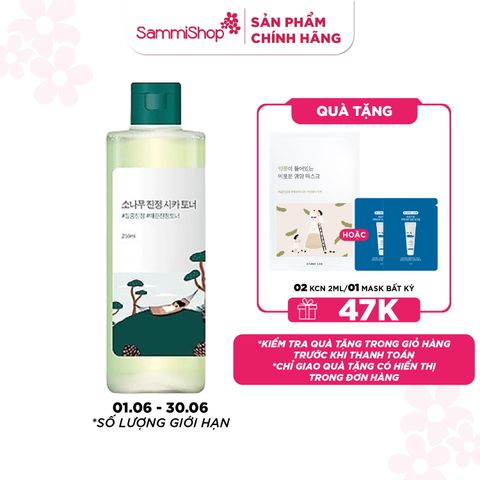 Round lab Nước hoa hồng Pine Calming Cica Toner 250ml
