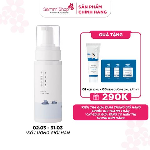 Round lab Sữa rửa mặt 1025 Dokdo Bubble Foam 150ml