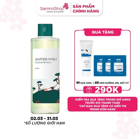 Round lab Nước hoa hồng Pine Calming Cica Toner 250ml