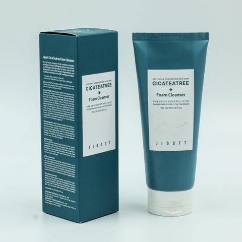 Jigott Sữa rửa mặt CicaTeatree Foam Cleanser 180ml