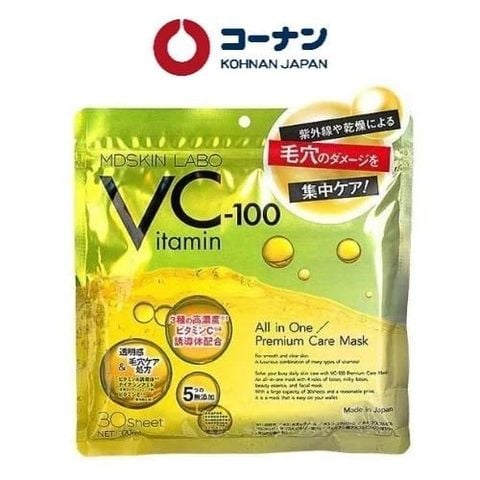 Mdskin Labo Mặt nạ vitamin C-100 Premium Care mask 30 miếng