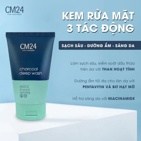 CM24 for Coolmen Kem rửa mặt Nam 100ml
