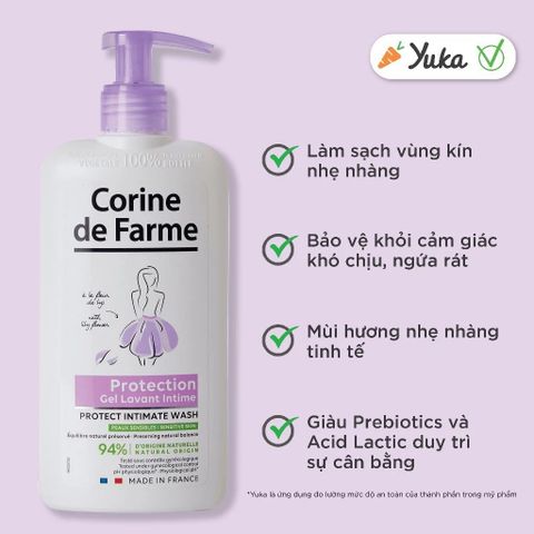 Corine De Farme Dung dịch vệ sinh Protect Intimate Wash 250ml