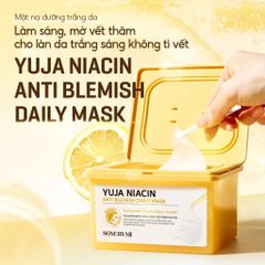Some By Mi Hộp mặt nạ giấy Yuja Niacin Anti Blemish Daily Mask 370ml (hộp 30 miếng)
