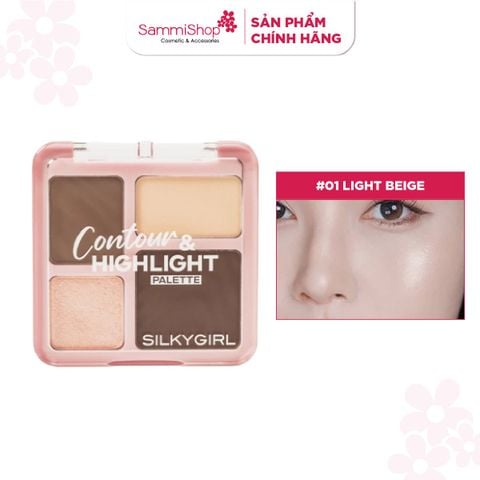 Silkygirl Phấn tạo khối & bắt sáng  Contour & Highlight Palette