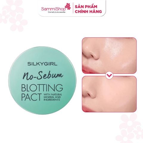 Silkygirl Phấn Phủ No-Sebum Blotting Pact 7g