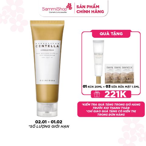 APP+WEB 02.01 - 01.02 Skin1004 Sữa rửa mặt Madagascar Centella Ampoule Foam 125ml