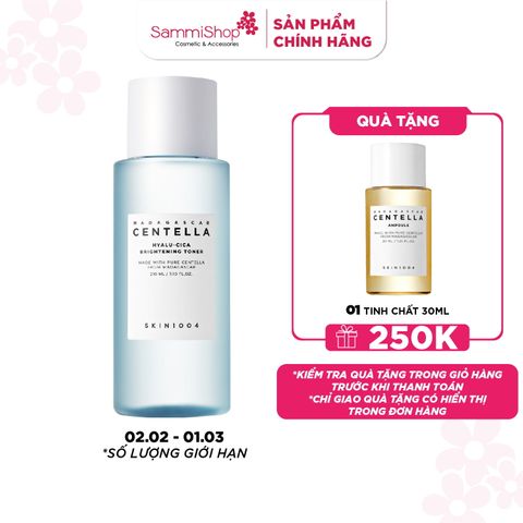 Skin1004 Nước hoa hồng Madagascar Centella Hyalu-cica Brightening Toner 210ml