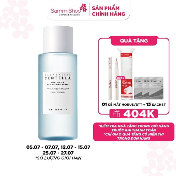 Skin1004 Nước hoa hồng Madagascar Centella Hyalu-cica Brightening Toner 210ml