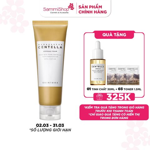 Skin1004 Sữa rửa mặt Madagascar Centella Ampoule Foam 125ml