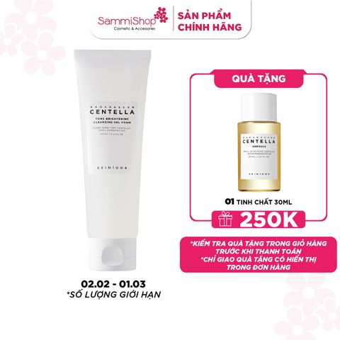 Skin1004 Sữa rửa mặt Madagascar Centella Tone Brightening Cleansing Gel Foam 125ml