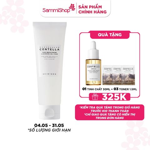 Skin1004 Sữa rửa mặt Madagascar Centella Tone Brightening Cleansing Gel Foam 125ml