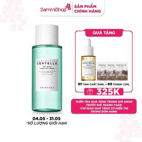 Skin1004 Nước hoa hồng Madagascar Centella Tea-Trica Purifying Toner 210ml