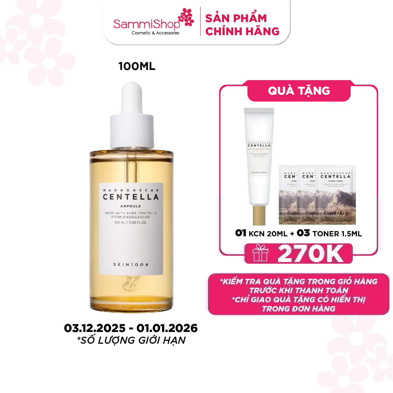 Skin1004 Tinh chất Madagascar Centella Ampoule 100ml