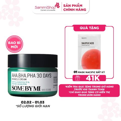 Some By Mi Kem dưỡng AHA-BHA-PHA 30 Days Miracle Cream 60g