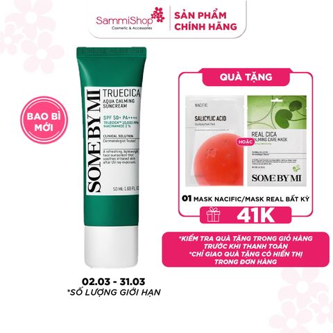 Some By Mi Kem chống nắng Truecica Aqua Calming Suncream 50ml