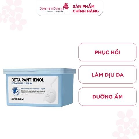 Some By Mi Hộp mặt nạ giấy Beta Panthenol Repair Daily Mask 370ml (hộp 30 miếng)