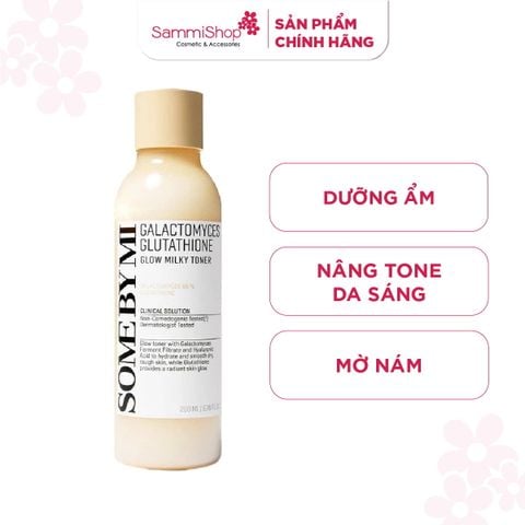 Some By Mi Nước Hoa Hồng Galactomyces Glutathione Glow Milky Toner 200ml