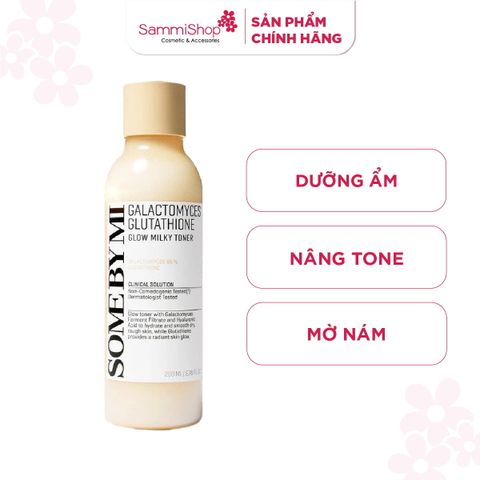 Some By Mi Nước Hoa Hồng Galactomyces Glutathione Glow Milky Toner 200ml