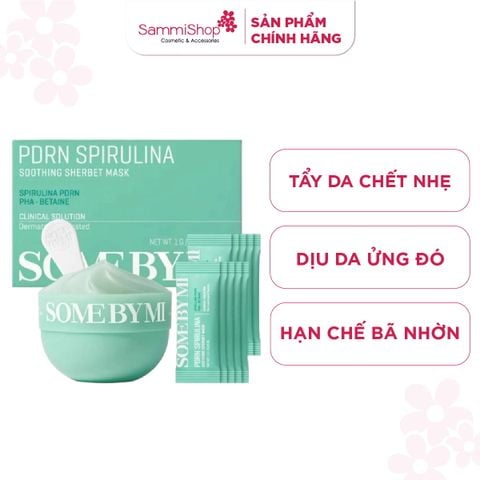 Some By Mi Mặt nạ thạch PDRN Spirulina Soothing Sherbet Mask 10pcs