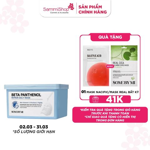 Some By Mi Hộp mặt nạ giấy Beta Panthenol Repair Daily Mask 370ml (hộp 30 miếng)