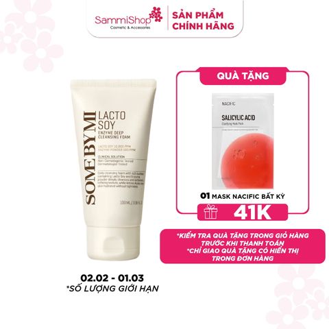 Some By Mi Sữa rửa mặt Lacto Soy Enzyme Deep Cleansing Foam 100ml