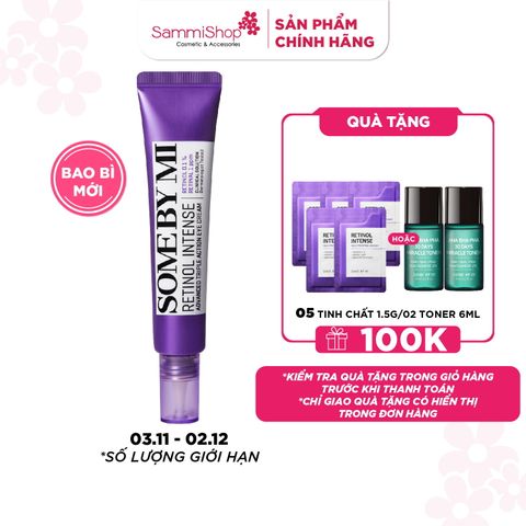 Some By Mi Kem dưỡng mắt Retinol Intense Advanced Triple Action Eye Cream 30ml