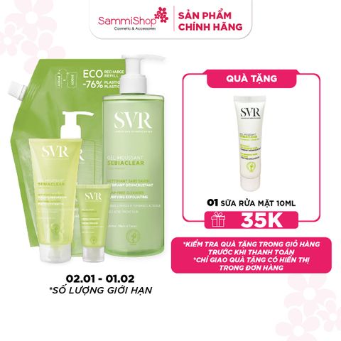 SVR Gel rửa mặt Sebiaclear Gel Moussant