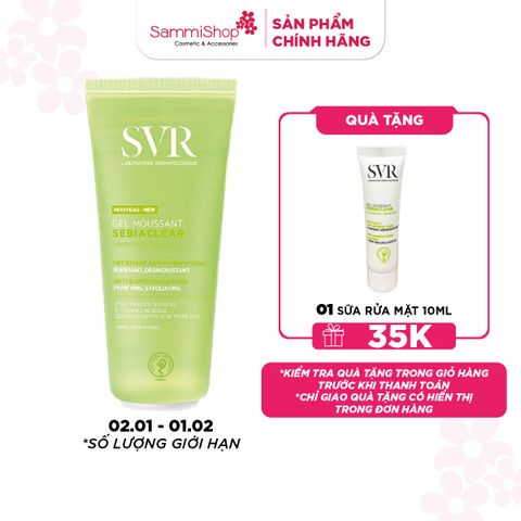 SVR Sữa rửa mặt Nouveau-new Sebiaclear Gel Moussant 200ml