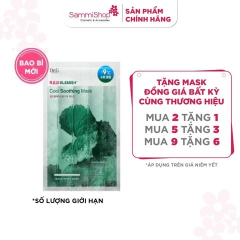 SALE TOÀN NHÃN 01.04 - 03.05 Dr.G Mặt nạ giấy R.E.D Blemish Cool Soothing Mask 30g