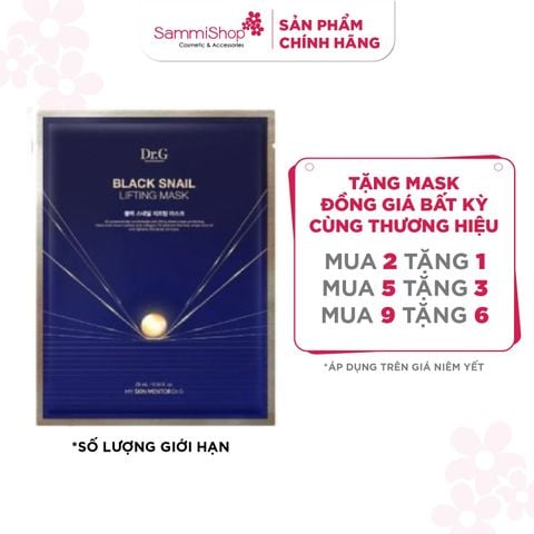 SALE TOÀN NHÃN 01.04 - 03.05 Dr.G Mặt nạ giấy Black Snail Lifting Mask 28ml