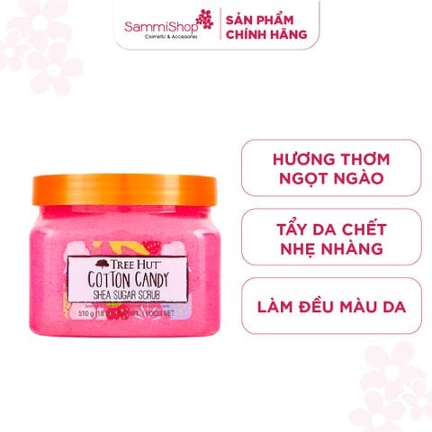 Tree Hut Tẩy tế bào chết cơ thể Cotton Candy Shea Sugar Scrub