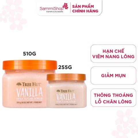 Tree Hut Tẩy tế bào chết cơ thể Tree Vanilla Shea Sugar Scrub