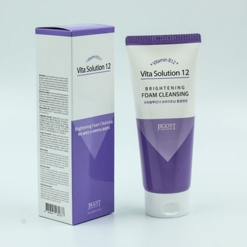 Jigott Sữa rửa mặt Vita Solution 12 Foam Cleansing 180ml