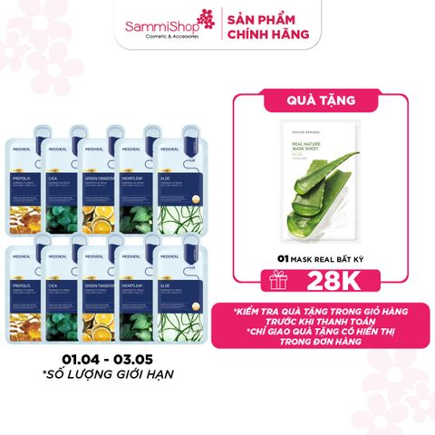 APP+WEB 01.04 - 03.05 Combo 10 Mediheal Mặt nạ Dermaplus GIÁ 32,000đ