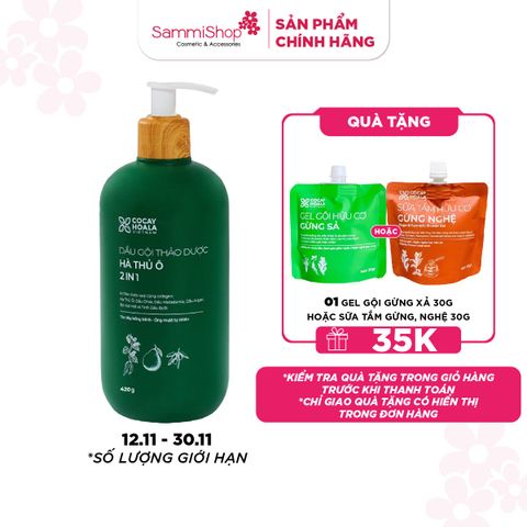 12.11-30.11 Cocayhoala Dầu gội thảo dược Hà Thủ Ô 2in1 420g