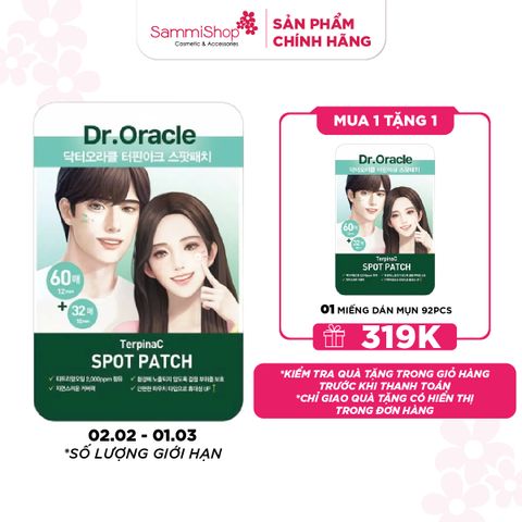 02.02 - 01.03 Dr.Oracle Miếng dán mụn TerpinaC Spot Patch 92pcs