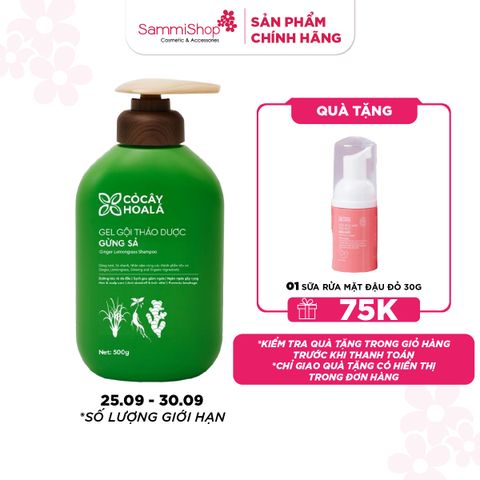 12.11-30.11 CoCayHoaLa Gel gội thảo dược Gừng Sả 500g