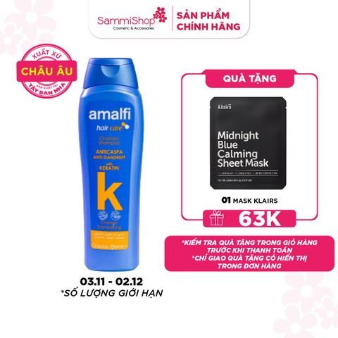 Amalfi Dầu gội Anti-dandruff Shampoo with Keratin 750ml