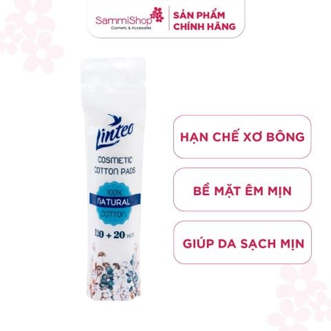 Linteo Bông tẩy trang 140 miếng