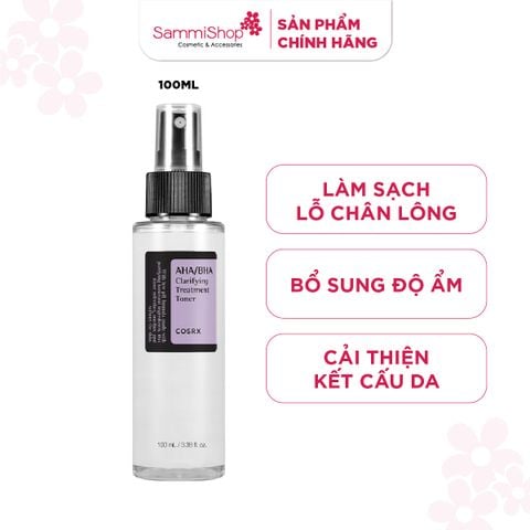 COSRX Nước hoa hồng AHA/BHA Clarifying Treatment Toner 100ml