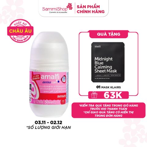 Amalfi Lăn khử mùi Infiniti Antiperspirant Deodorant 50ml