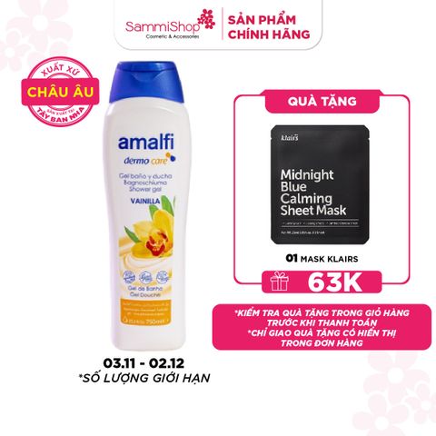 Amalfi Gel tắm Vanilla Shower Gel 750ml