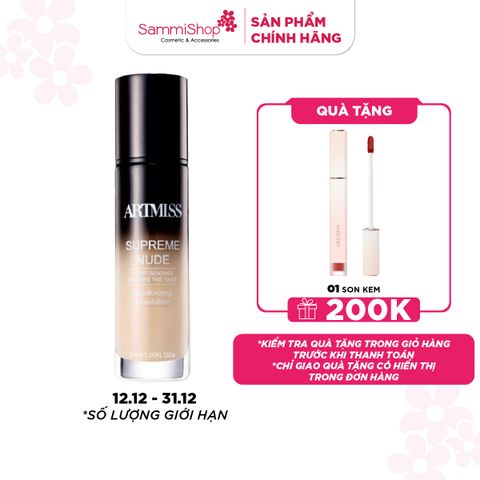 Artmiss Kem lót Supreme Nude Moisturizing Foundation 30ml