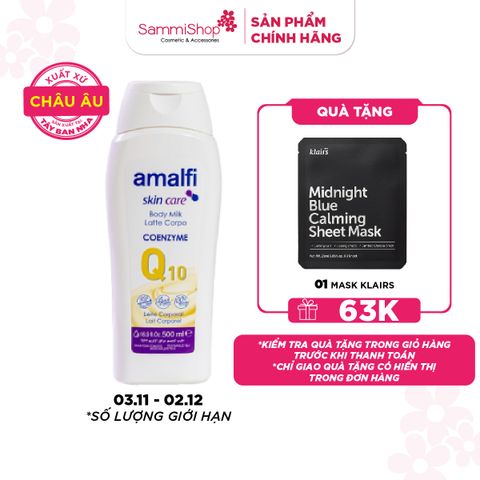Amalfi Sữa dưỡng thể Q10 Coenzyme Body Milk 500ml